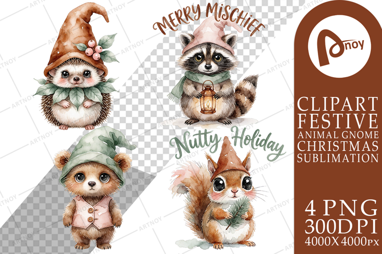 Forest Woodland Gnomes Sublimation