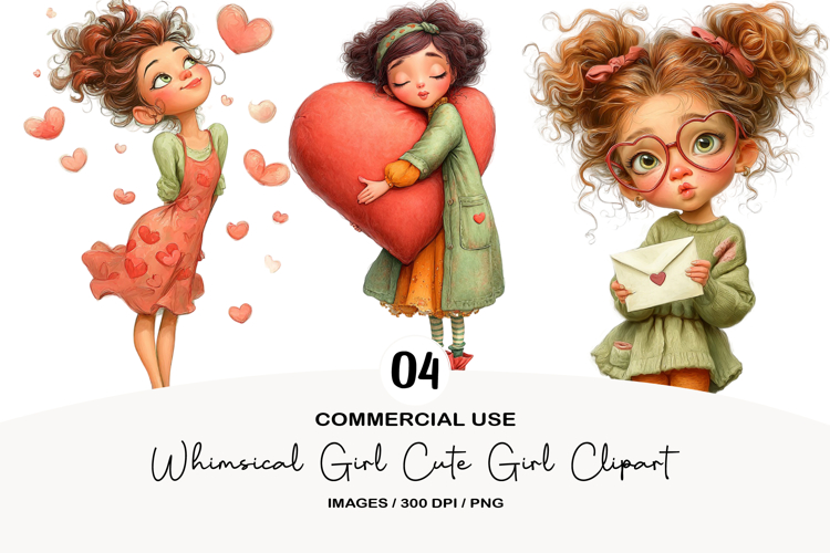 Cute Girl Clipart Image 19