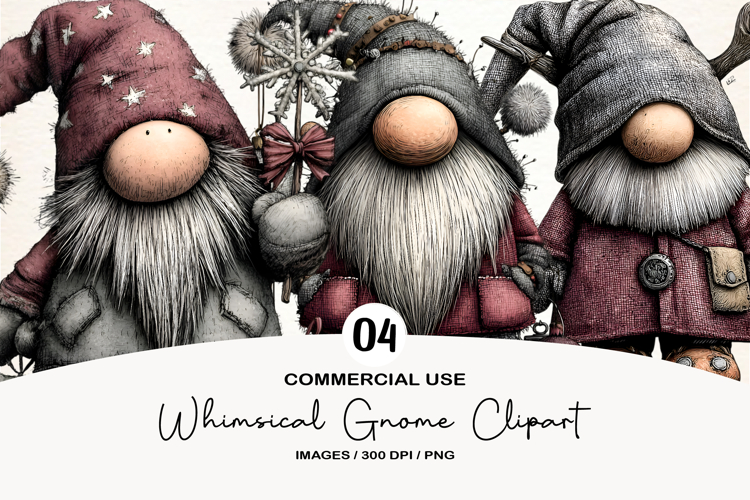 Whimsical Gnome Clipart