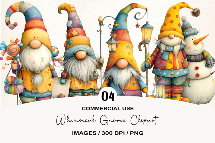 Whimsical Gnome Clipart