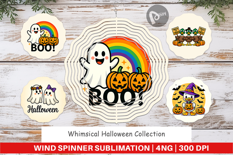 Whimsical Halloween Wind Spinner