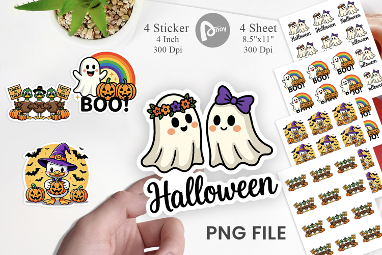 Whimsical Halloween Sticker