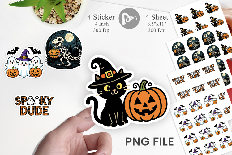 Whimsical Halloween Sticker