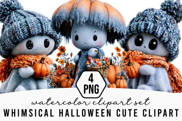 Whimsical Halloween Cute Clipart