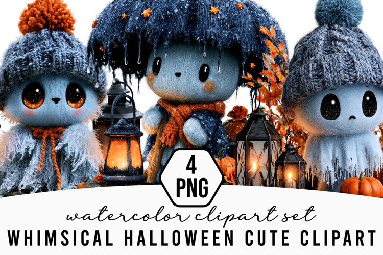 Whimsical Halloween Cute Clipart