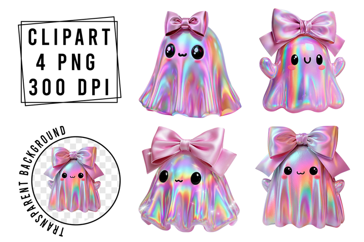 Whimsical Halloween Pink Cute Clipart