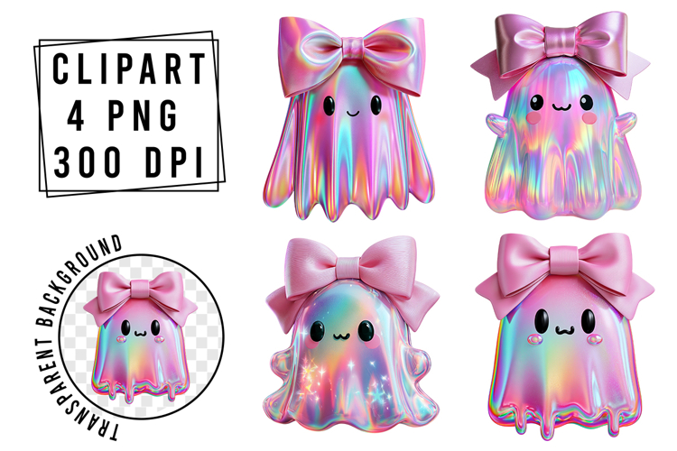 Whimsical Halloween Pink Cute Clipart