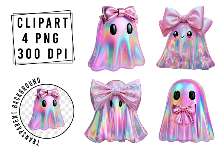 Whimsical Halloween Pink Cute Clipart