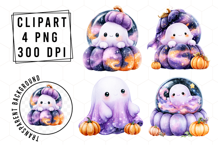 Whimsical Halloween Pumpkin Clipart
