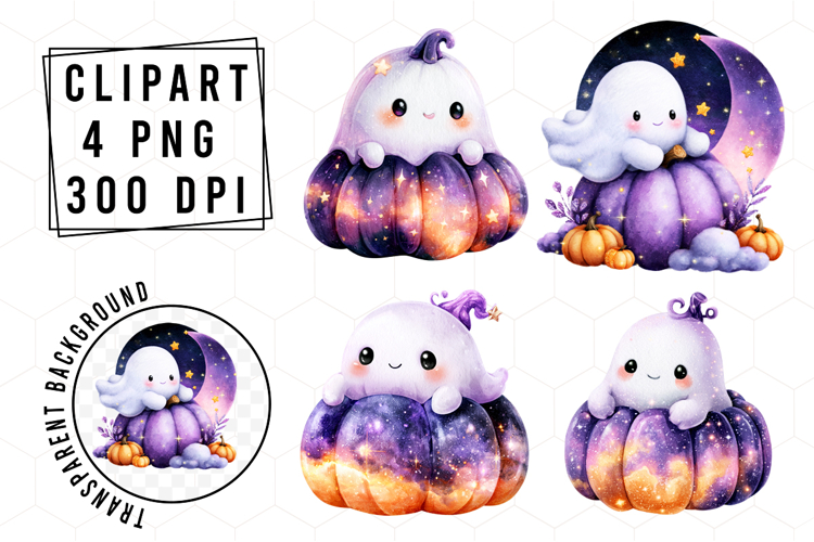 Whimsical Halloween Pumpkin Clipart