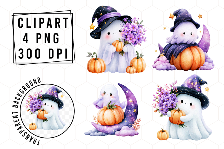 Whimsical Halloween Pumpkin Clipart
