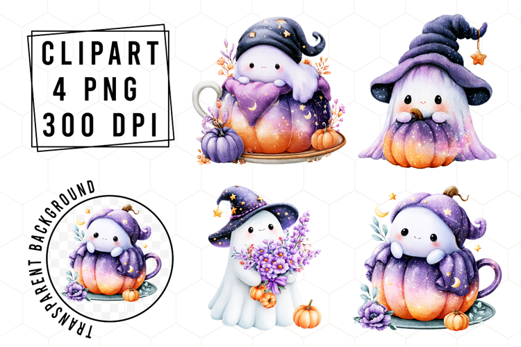 Whimsical Halloween Pumpkin Clipart