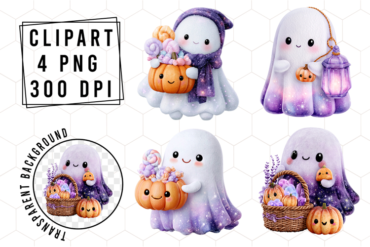 Whimsical Halloween Pumpkin Clipart
