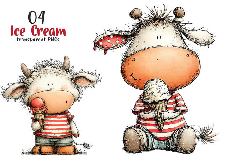Whimsical Ice Cream Pngs