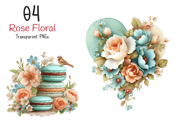 Whimsical Mother’s Day Floral Clipart example image 1