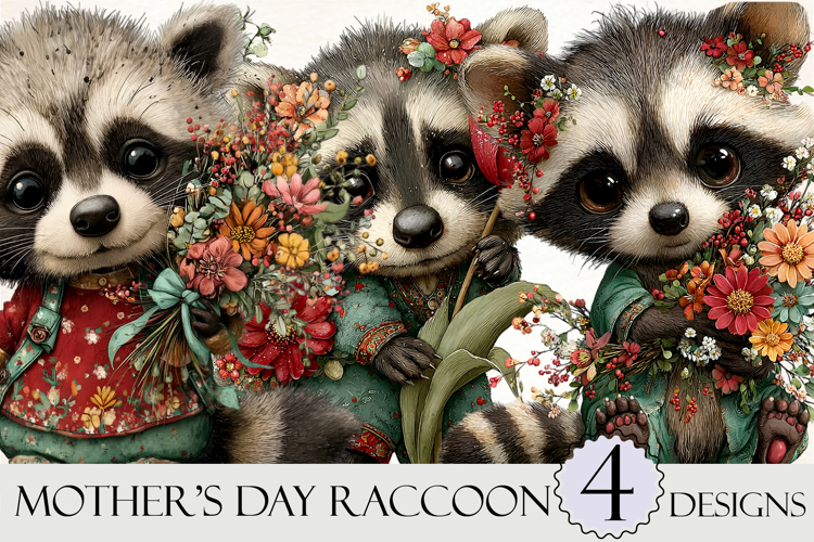 Whimsical Mothers Day Duck Clipart