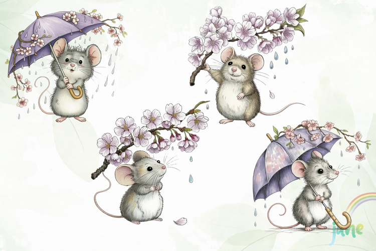 Whimsical Mouse Clipart