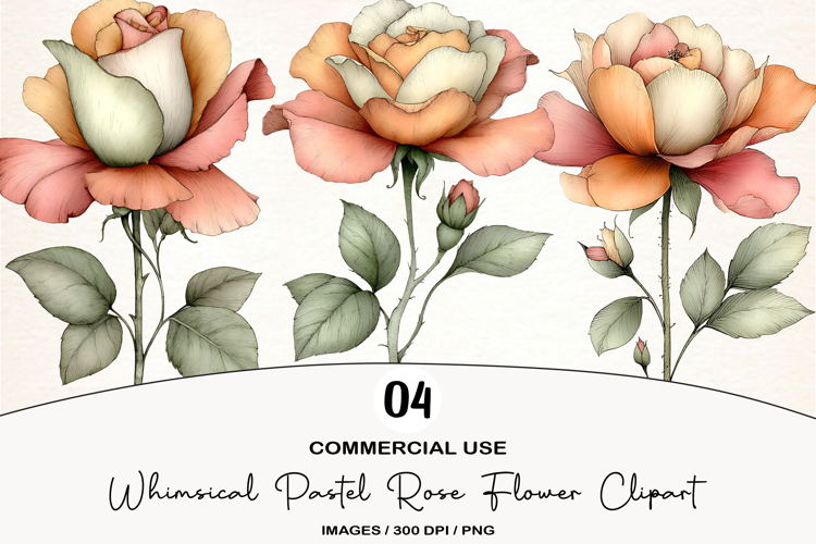 Rose Flower Clipart Image 5