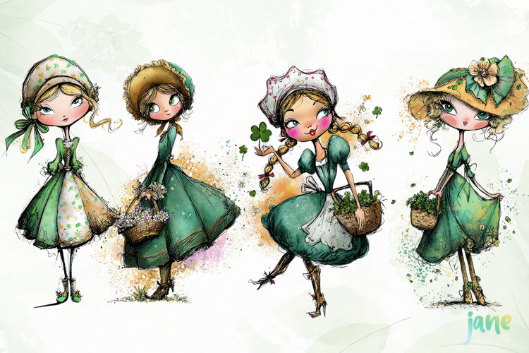 Whimsical Patricks Day Clipart
