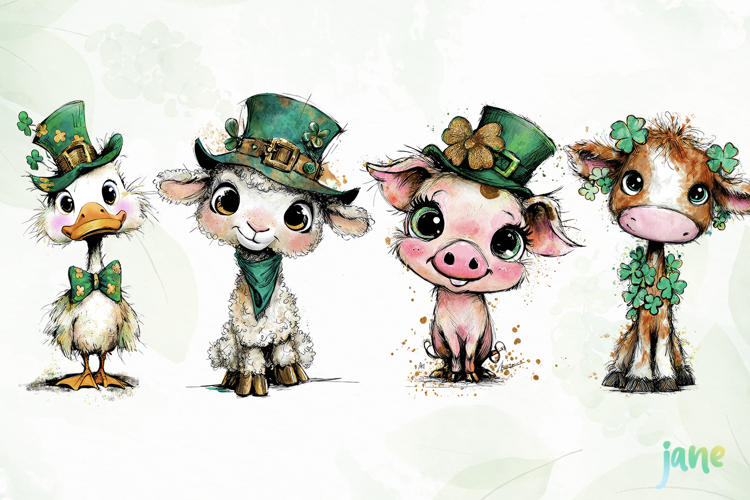 Whimsical Patricks Day Clipart