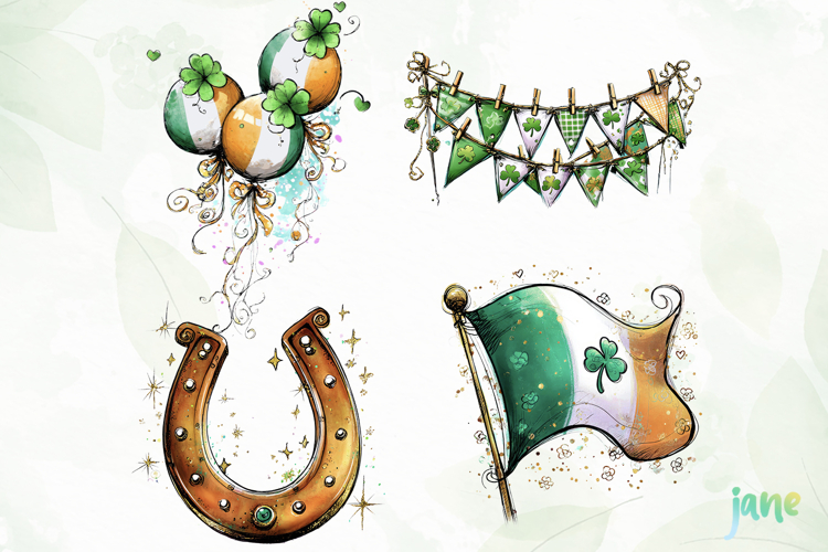 Whimsical Patricks Day Clipart