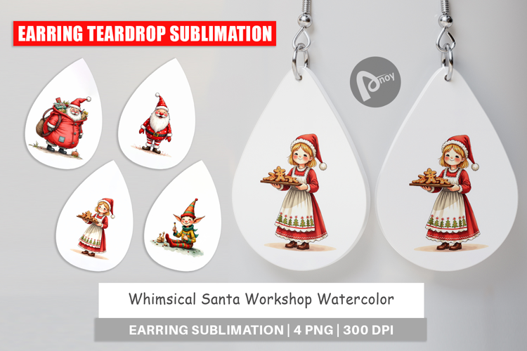 Santa Workshop Earring