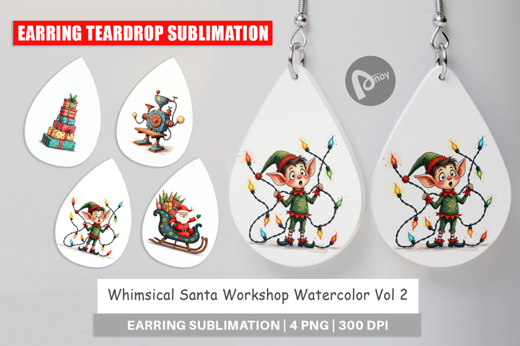 Santa Workshop Earring