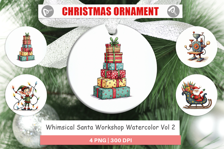 Santa Workshop Ornament
