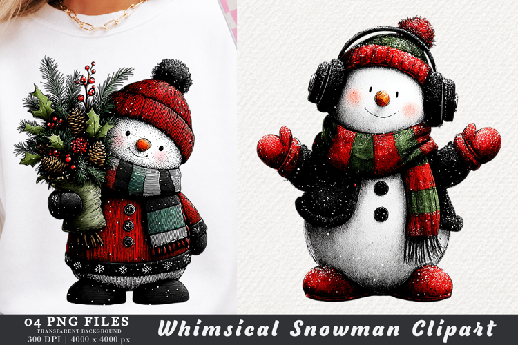 Snowman Clipart Image 9