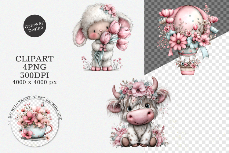 Whimsical Spring Clipart