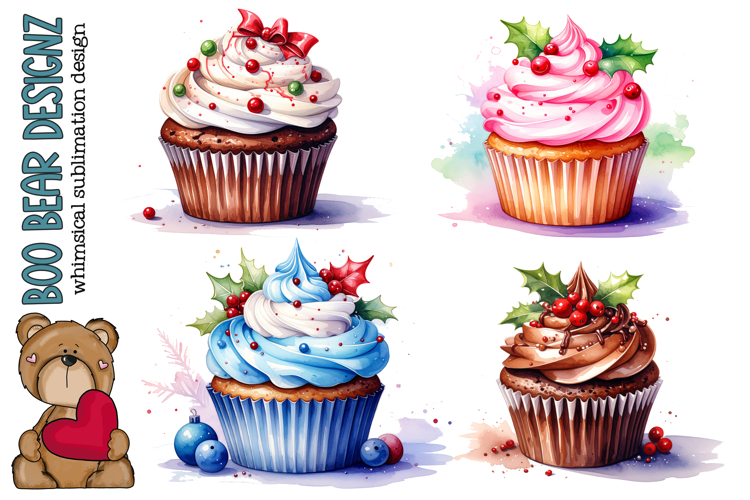 Christmas Cupcake Clipart