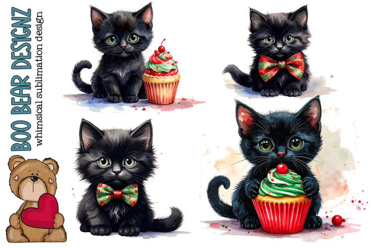 Watercolor Kitten Clipart