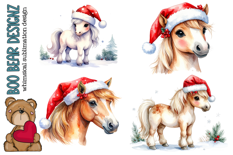 Christmas Pony Clipart