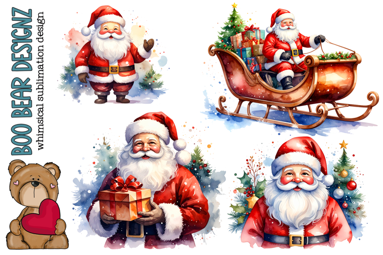 Whimsical Santa Claus Clipart