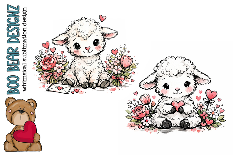 Sweet little Valentine Lambs