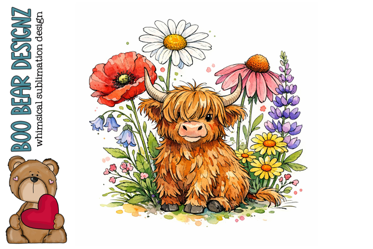 Highland Cow Wildflower