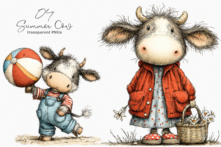 Cute Cow Clipart Image 24