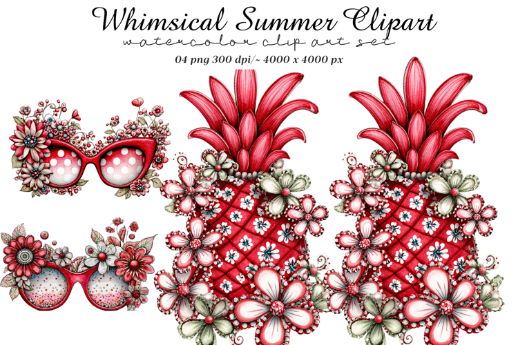 Whimsical Summer Clipart