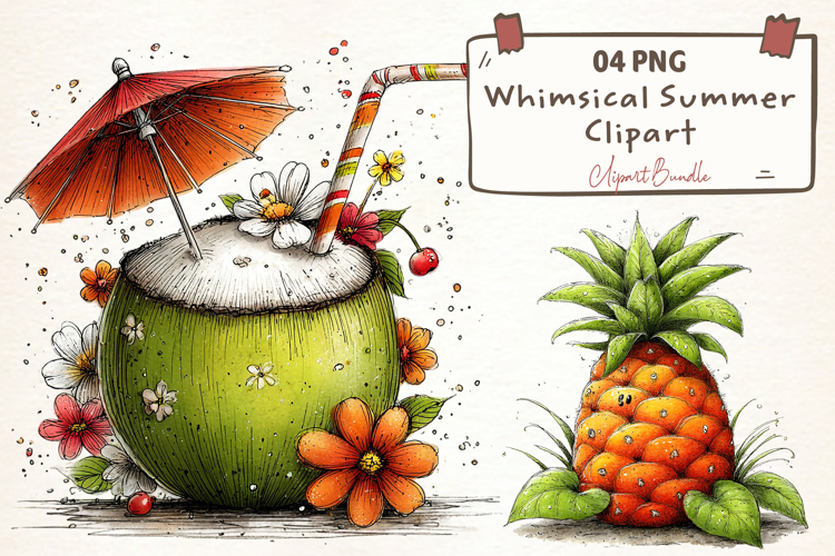 Whimsical Summer Clipart