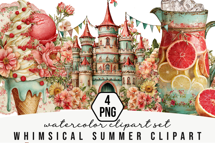 Whimsical Summer Clipart