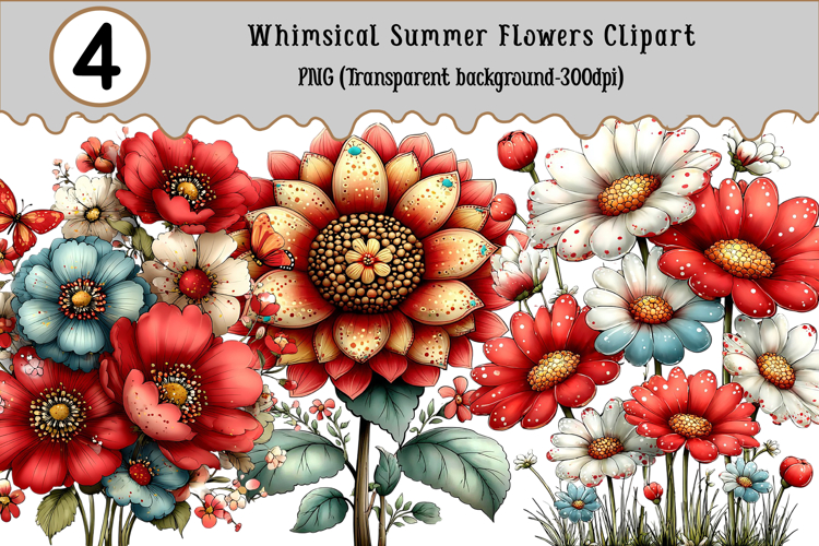 Summer Flowers Clipart Image 18