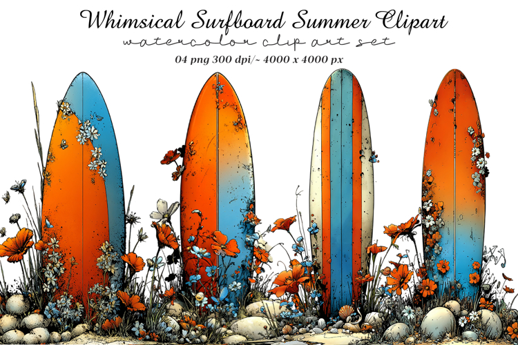  Surfboard Illustration