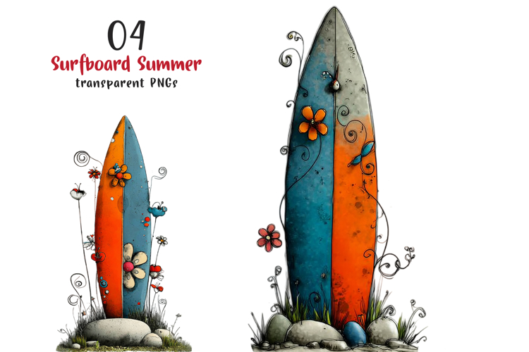  Surfboard Clipart Image 8