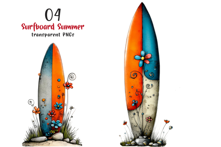  Surfboard Clipart Image 7