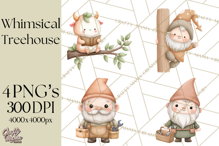 Magical Treehouse Adventure Clipart PNG Fantasy Mini World