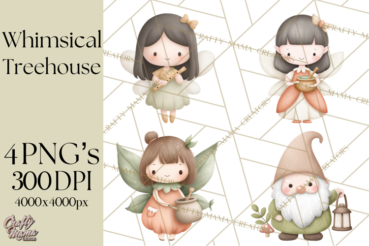 Magical Treehouse Adventure Clipart PNG Fantasy Mini World