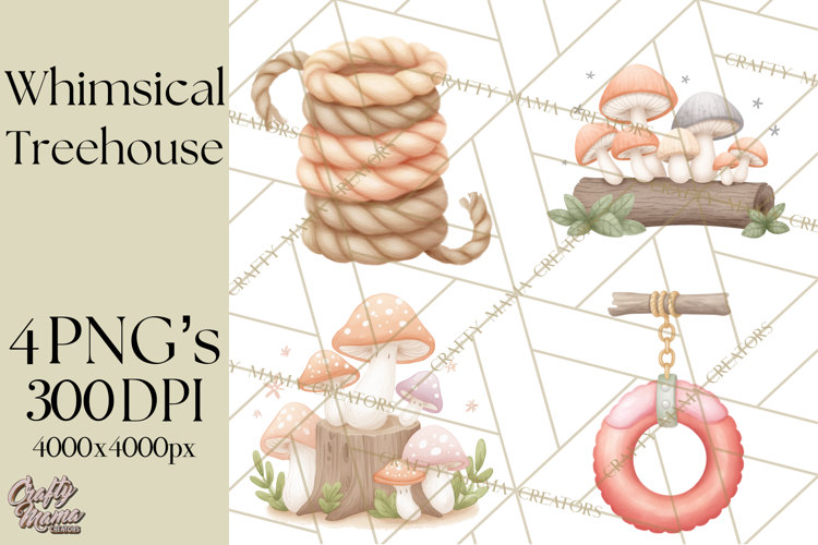 Magical Treehouse Adventure Clipart PNG Fantasy Mini World