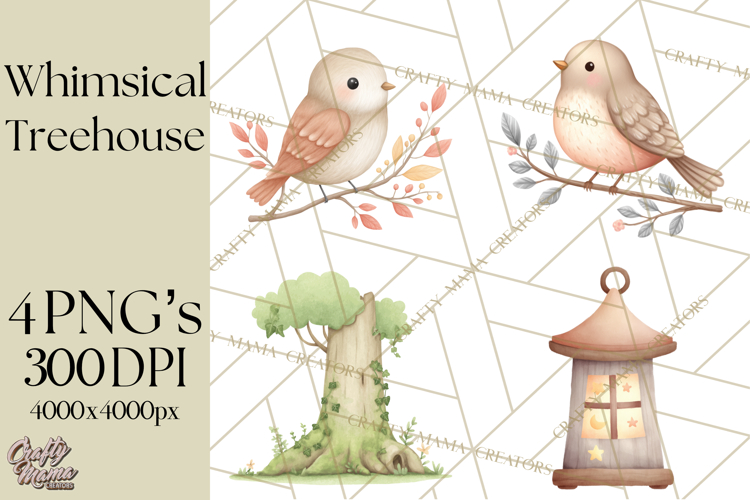 Magical Treehouse Adventure Clipart PNG Fantasy Mini World