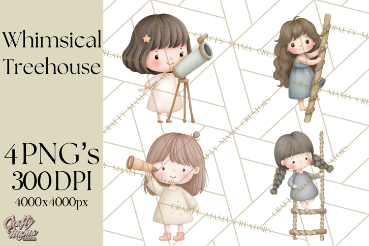 Magical Treehouse Adventure Clipart PNG Fantasy Mini World