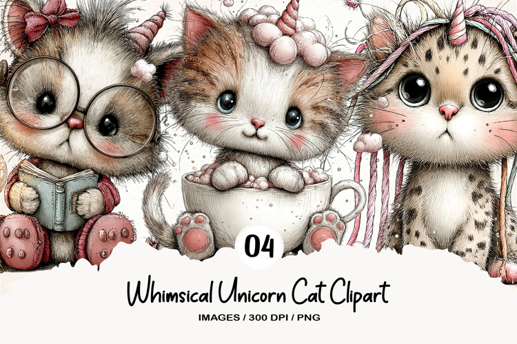 Cat Unicorn Clipart Image 8